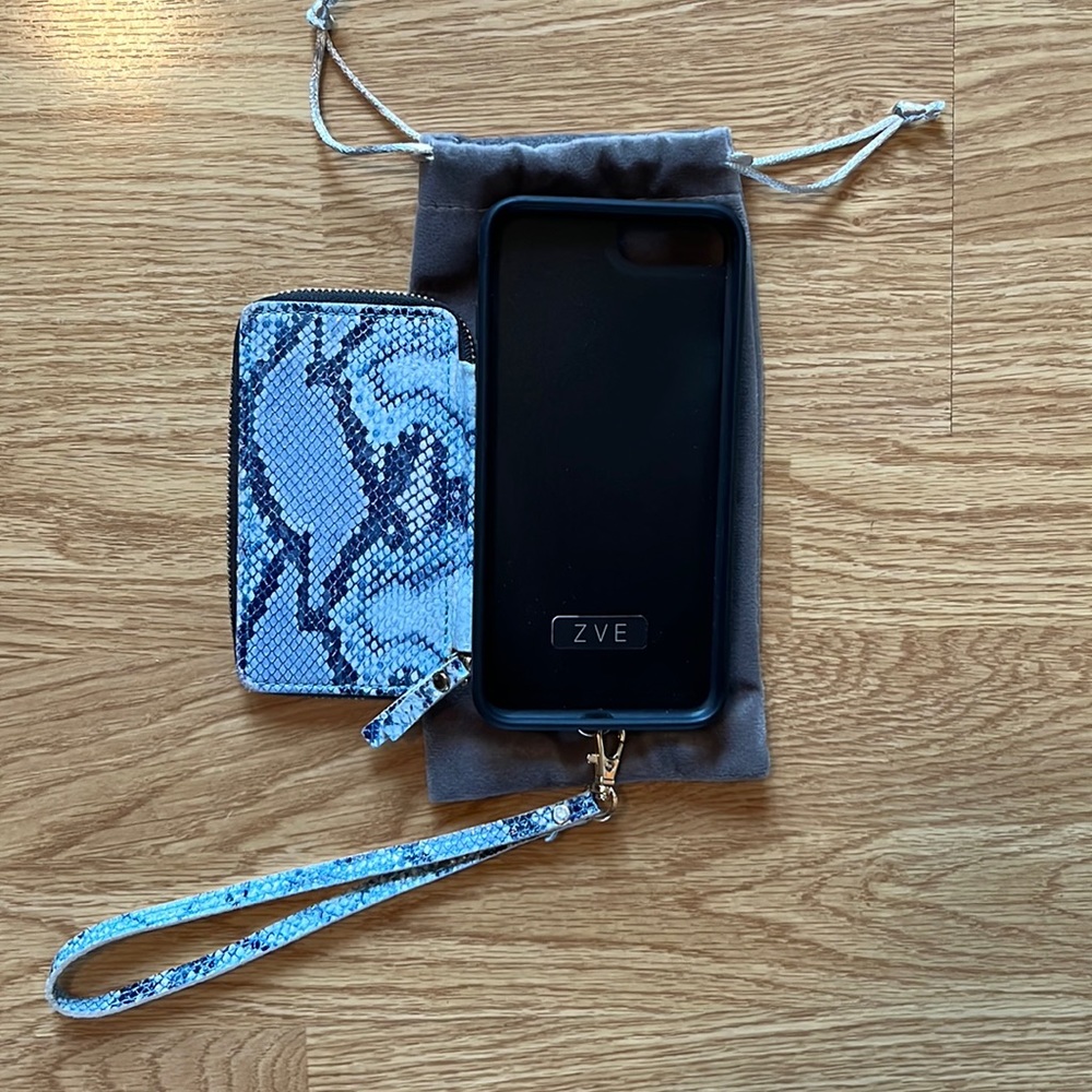 ZVE iPhone 8s plus cell phone card/money case